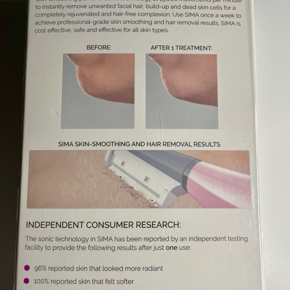 SIMA Pink Sonic Facial Exfoliation & Hair Removal System - Picture 2 of 4